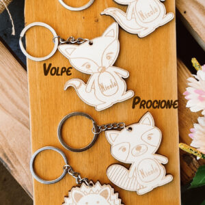 Portachiavi animali del bosco (5pz)