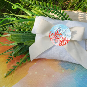 Tag Segnaposto Tema Mare Corallo (20pz)
