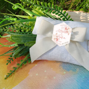 Tag Segnaposto Fiori esagono (20pz)